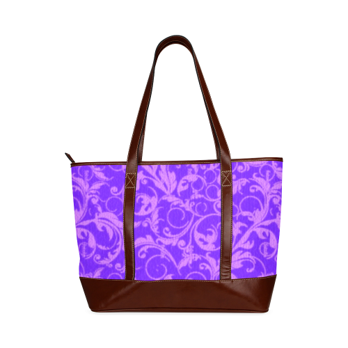 Vintage Swirls Amethyst Ultraviolet Purple Tote Handbag (Model 1642)