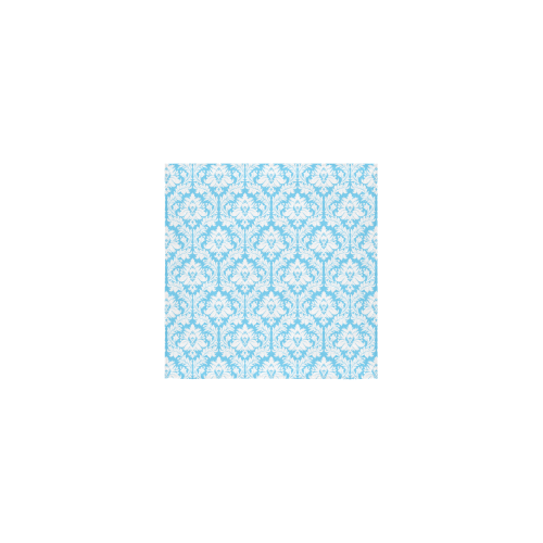 damask pattern bright blue and white Square Towel 13“x13”
