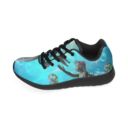 Dolphin with mermaid Men’s Running Shoes (Model 020)