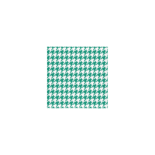 emerald green and white houndstooth classic patter Square Towel 13“x13”