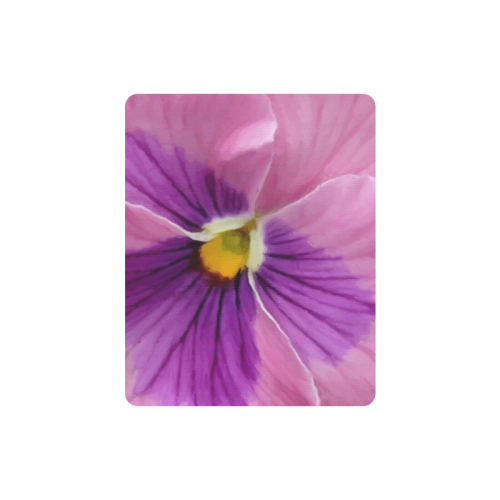 Pink and Purple Pansy Rectangle Mousepad
