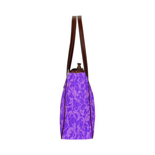 Vintage Swirls Amethyst Ultraviolet Purple Classic Tote Bag (Model 1644)