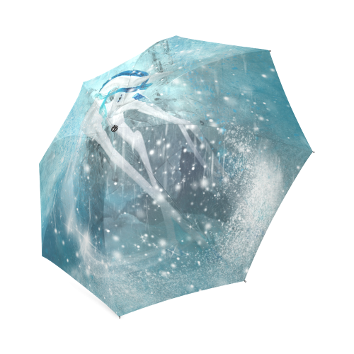Snowflake Unicorn Foldable Umbrella (Model U01)