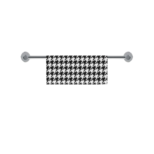 black and white houndstooth classic pattern Square Towel 13“x13”