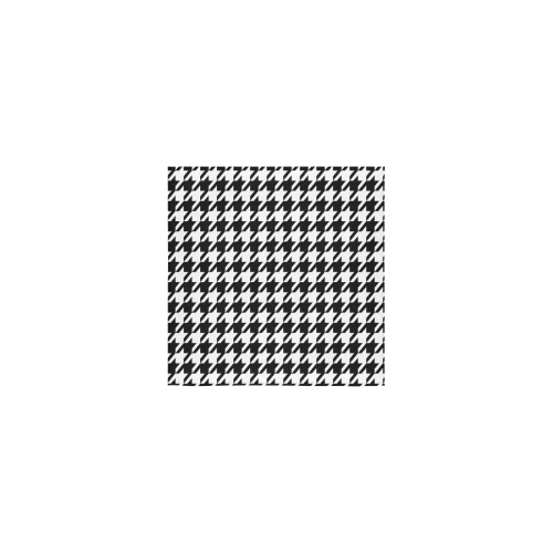 black and white houndstooth classic pattern Square Towel 13“x13”