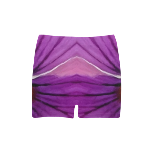 Pink and Purple Pansy Briseis Skinny Shorts (Model L04)