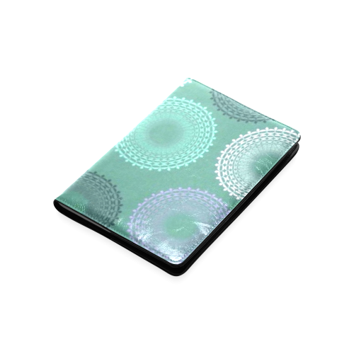Teal Sea Foam Green Lace Doily Custom NoteBook A5