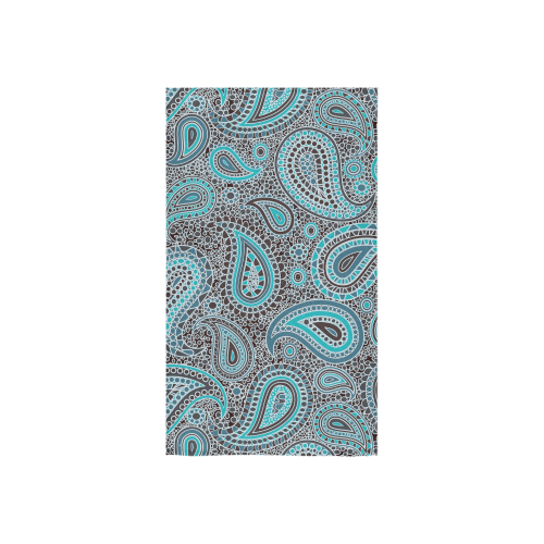 blue paisley mosaic design Custom Towel 16"x28"