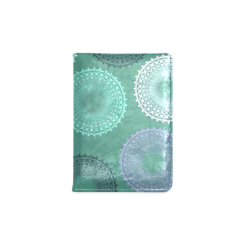 Teal Sea Foam Green Lace Doily Custom NoteBook A5