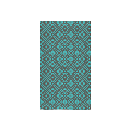blue geometric pattern Custom Towel 16"x28"