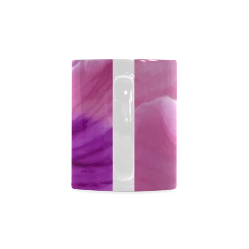 Pink and Purple Pansy White Mug(11OZ)