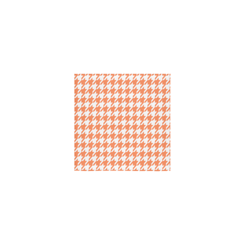 orange and white houndstooth classic pattern Square Towel 13“x13”