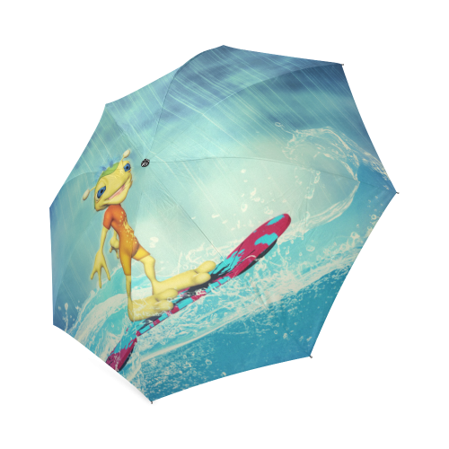 Surfing Alien Foldable Umbrella (Model U01)