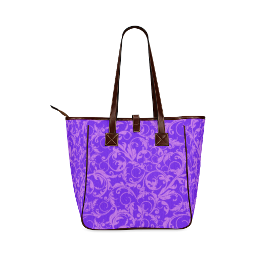 Vintage Swirls Amethyst Ultraviolet Purple Classic Tote Bag (Model 1644)