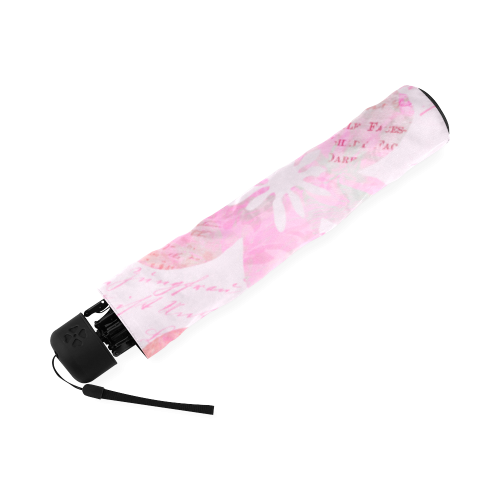 Watercolor Flower Pattern Foldable Umbrella (Model U01)