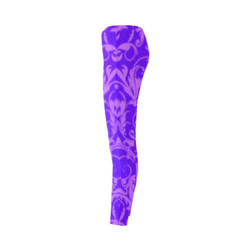 Vintage Swirls Amethyst Ultraviolet Purple Cassandra Women's Leggings (Model L01)