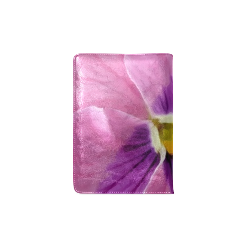 Pink and Purple Pansy Custom NoteBook A5