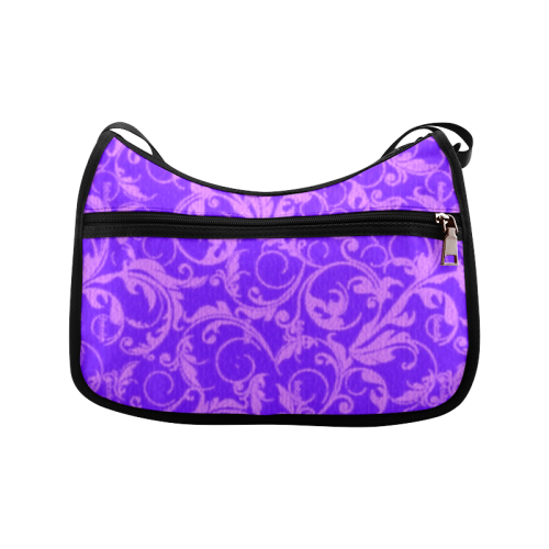 Vintage Swirls Amethyst Ultraviolet Purple Crossbody Bags (Model 1616)