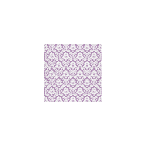 damask pattern lilac and white Square Towel 13“x13”