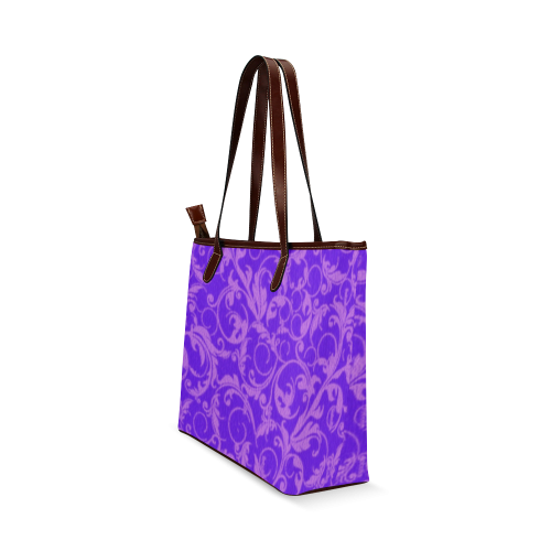 Vintage Swirls Amethyst Ultraviolet Purple Shoulder Tote Bag (Model 1646)
