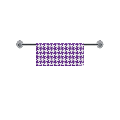 royal purple and white houndstooth classic pattern Square Towel 13“x13”