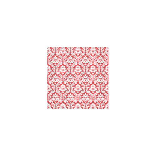 damask pattern red and white Square Towel 13“x13”
