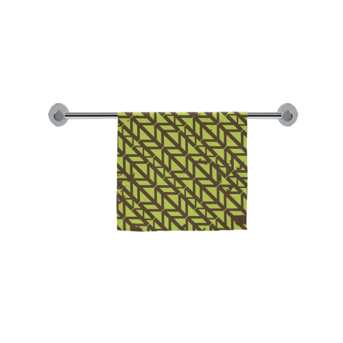 green geometric pattern Custom Towel 16"x28"