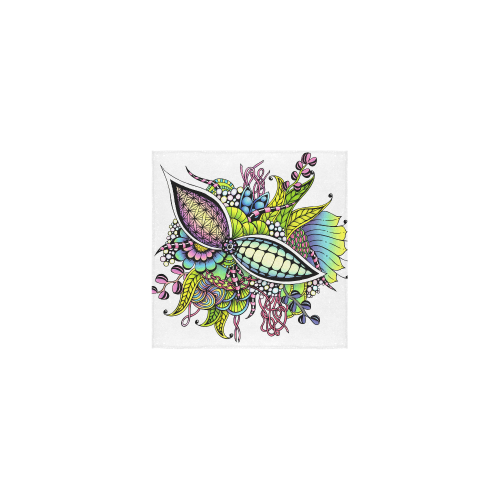 Bright fantasy flower in bright colors Square Towel 13“x13”