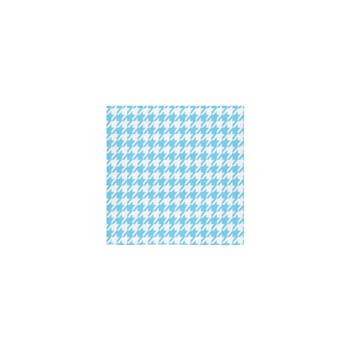 bright blue and white houndstooth classic pattern Square Towel 13“x13”