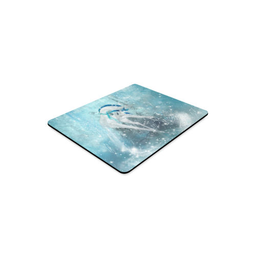 Snowflake Unicorn Rectangle Mousepad