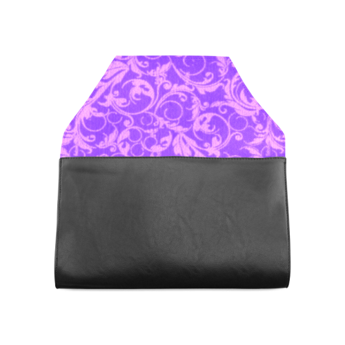 Vintage Swirls Amethyst Ultraviolet Purple Clutch Bag (Model 1630)
