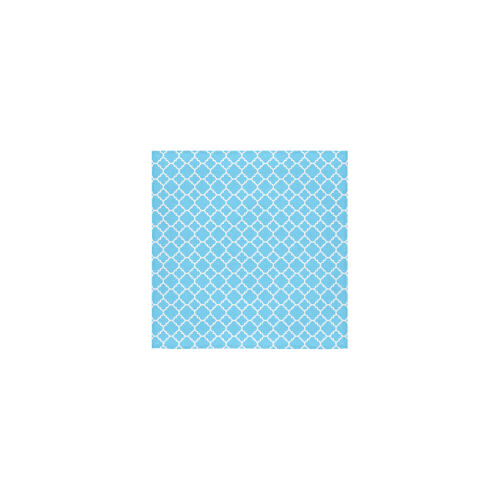 bright blue white quatrefoil classic pattern Square Towel 13“x13”