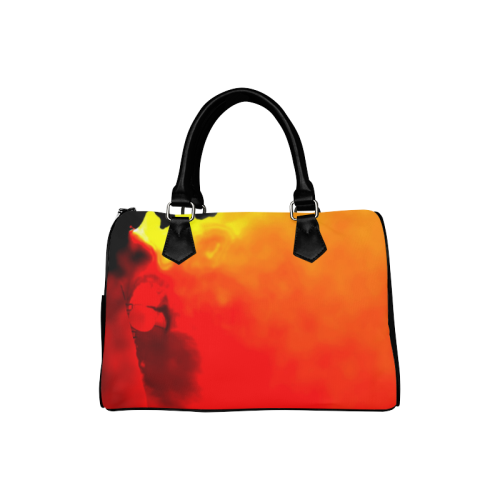 Abstract Fate, fire Boston Handbag (Model 1621)