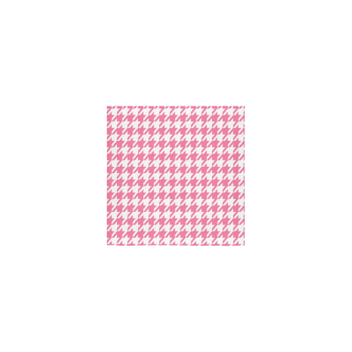 pink and white houndstooth classic pattern Square Towel 13“x13”