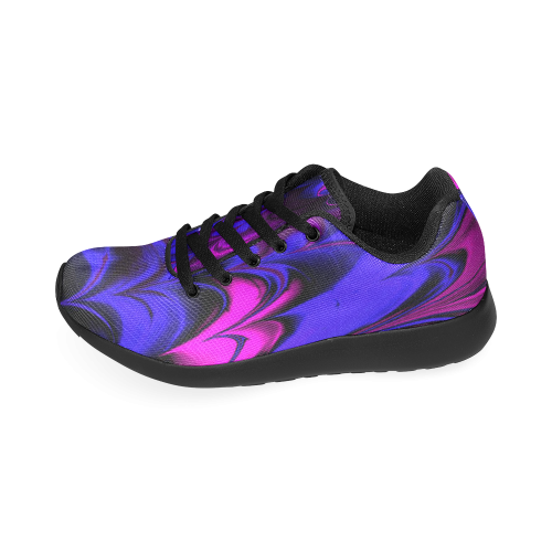 awesome fractal marbled 13 Women’s Running Shoes (Model 020)