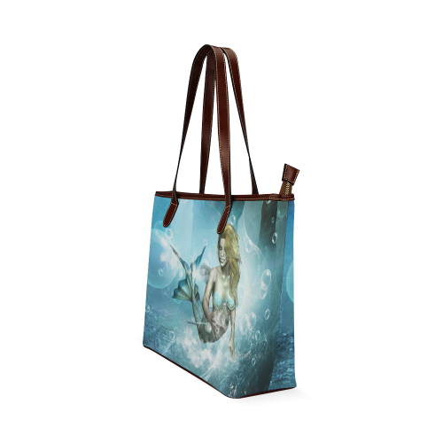 Wonderful mermaid Shoulder Tote Bag (Model 1646)