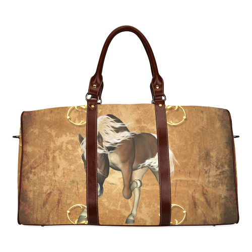 Wonderful horse Waterproof Travel Bag/Large (Model 1639)