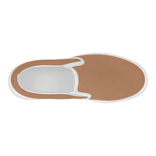 Adobe Color Accent Women's Slip-on Canvas Shoes (Model 019)