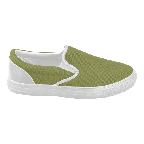 Woodbine Color Accent Women's Slip-on Canvas Shoes (Model 019)