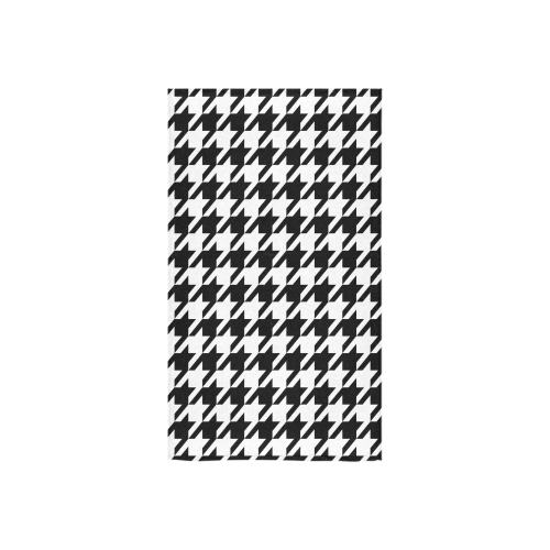 black and white houndstooth classic pattern Custom Towel 16"x28"