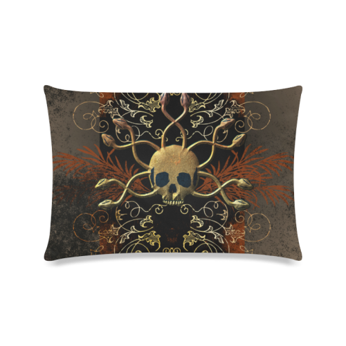 Amazing skull Custom Zippered Pillow Case 16"x24"(Twin Sides)