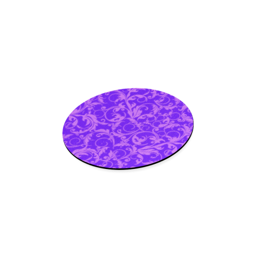 Vintage Swirls Amethyst Ultraviolet Purple Round Coaster
