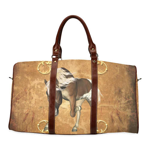 Wonderful horse Waterproof Travel Bag/Large (Model 1639)