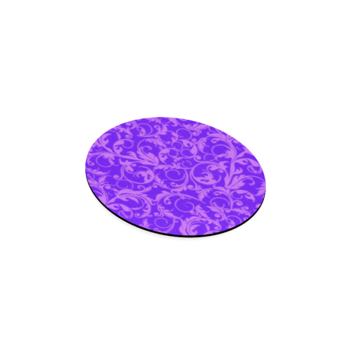 Vintage Swirls Amethyst Ultraviolet Purple Round Coaster