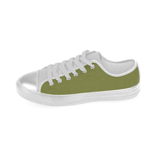 Woodbine Color Accent Women's Classic Canvas Shoes (Model 018)