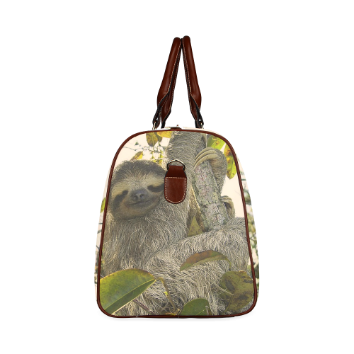 Awesome Animal - Sloth Waterproof Travel Bag/Small (Model 1639)