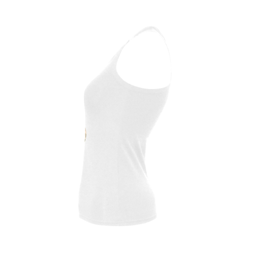 Awesome Animal- sketchy Sloth Women's Shoulder-Free Tank Top (Model T35)