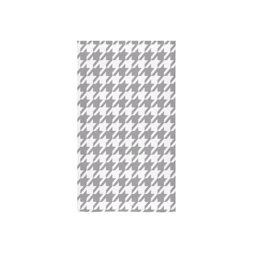 grey and white houndstooth classic pattern Custom Towel 16"x28"