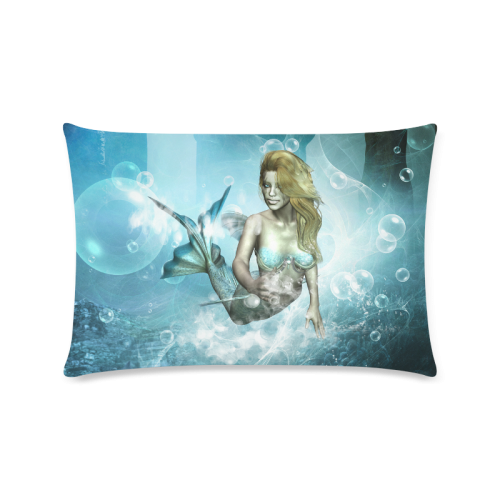 Wonderful mermaid Custom Zippered Pillow Case 16"x24"(Twin Sides)