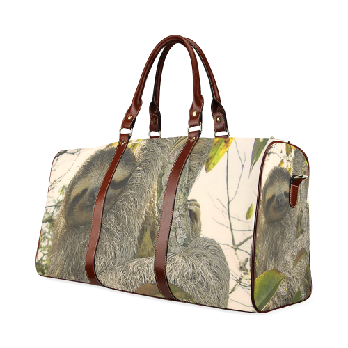 Awesome Animal - Sloth Waterproof Travel Bag/Small (Model 1639)